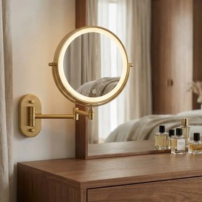 Огледало LED Glow Brush Gold
