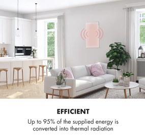 Klarstein Wonderwall 45, Инфрачервен отоплител, 50x90см, 450W, Седмичен таймер, IP24