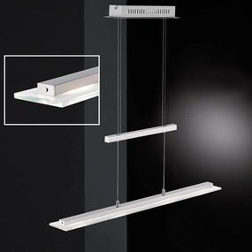 Метално LED висящо осветително тяло в сребрист цвят Tenso – Fischer &amp; Honsel