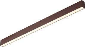 Модерна таванна лампа от орехово дърво с включен LED, 3-степенно димиране 2700-4000K и дип превключвател - Keane