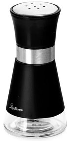 Солница + пиперница Luigi Ferrero Hanna FR-1401B, 90 мл, Ø6.5x11 см, Неръждаема стомана, Черен