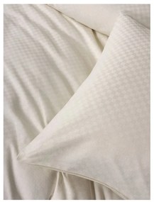 Бежово двойно удължено спално бельо от памук Renforcé 240x220 cm Checkered – Mila Home Luxury