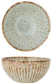 Синя/бежова глинена купичка за сервиране/за плодове 200 ml Fleur – Bloomingville