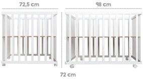 Бяла кошара за игра 100x75 cm Sternenzauber - Roba