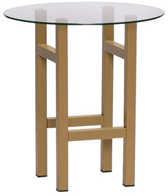 Кръгла странична масичка със стъклен плот ø 40 cm Elevate – Hübsch