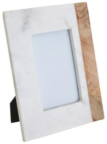 Каменна рамка в бял и естествен цвят 18x23 cm Sena - Premier Housewares