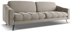 Бежов кадифен диван 238 cm Nalu – Makamii