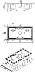 мивка Apell Venezia 8312