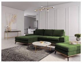Бутилиран зелен пуф Planet - Windsor &amp; Co Sofas