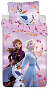 Единично памучно детско спално бельо 140x200 cm Frozen "Sky" – Jerry Fabrics