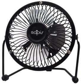 USB вентилатор SAPIR SP 1760 USB4, 2.5W, 5V, Перки 10 см, Черен