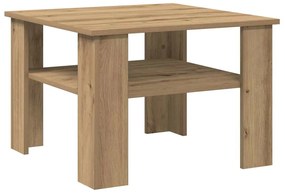 855795 vidaXL Кафе маса, дъб артизан, 60x60x42 см, инженерно дърво