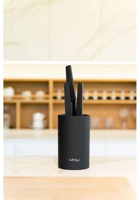 Универсален черен блок за ножове - Vialli Design