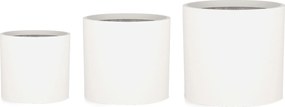 Blumfeldt Gendt, саксия, горна саксия, комплект от 3 броя, размери S/ M/ L, фибростъклен материал, интериор / екстериор