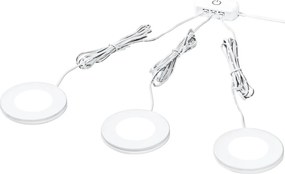 Osram - Комплект от 3 LED осветителни тела за монтаж под шкаф UNDERCABINET LED/8,5W/230V бяло