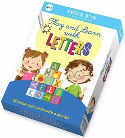 ИГРАЯ И УЧА С БУКВИТЕ (НА АНГЛИЙСКИ) - 50 АКТИВНИ КАРТИ С МАРКЕР - КЛЕВЪР БУК 86058100417