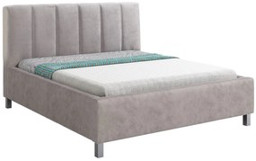 Тапицирано легло Lingo-140 x 200-Gkri-Χωρίς μηχανισμό ανύψωσης