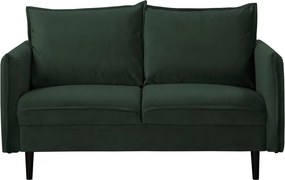 Тъмнозелен кадифен диван 138 cm Juli – Ropez