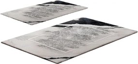 Сиво-бежови килими за баня в комплект 2 бр. 60x100 cm CT – Foutastic