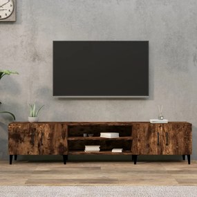 816269 vidaXL ТB шкаф, опушен дъб, 180x31,5x40 см, инженерно дърво