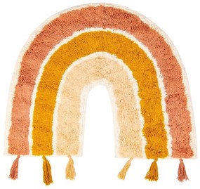 Детски памучен килим в оранжево и розово , 50 x 60 cm Earth Rainbow - Sass &amp; Belle