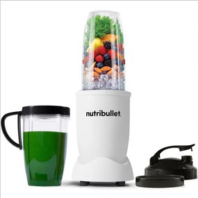 Блендер Nutribullet Pro NB907MAW, 900W, 700/900 мл, Тритан, Неръждаема стомана, Без BPA, Бял мат