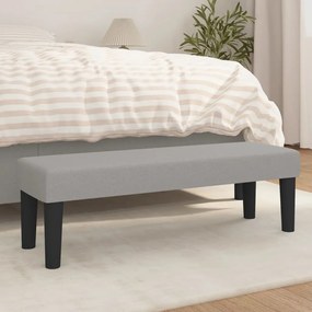 346644 vidaXL Пейка, светлосива, 100x30x30 см, плат