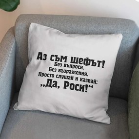 Възглавничка - Аз съм шефът! Да, Роси!