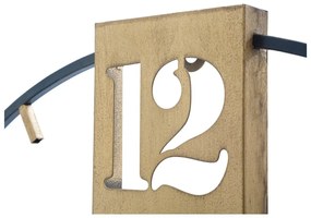 Черен стенен часовник със златни детайли Goldy, ø 60 cm - Mauro Ferretti