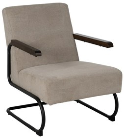 Кафяво-сиво шенилово кресло Industra – Ixia