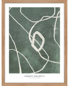 Картина 32x42 cm Green Grafica – Malerifabrikken