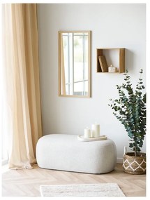 На няколко нива стенен рафт от масивен дъб в естествен цвят 30 cm Lattoon – House Nordic