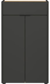 Антрацитен висок шкаф за баня 60x98 cm Forano – Germania