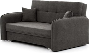 Тъмносив шенилов разтегателен диван с място за съхранение 155 cm Laine – ELTAP