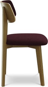 Бордо трапезен стол от масивна дървесина Niu – Makamii