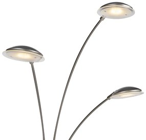 Подова лампа от стомана с LED с сензорен димер - Sixties Trento