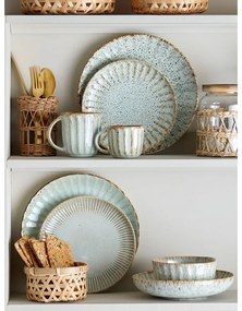 Глинен комплект за хранене 12 бр. Fleur – Bloomingville