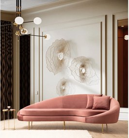 Светлорозов диван 255 cm Eses – Artie