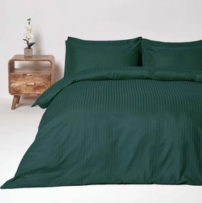 Спално бельо Royal Linen от 100% памук в тъмно зелено от Аглика