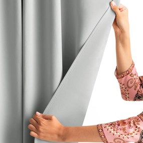 Светлосиво термо/dimout перде 140x270 cm Kierra – Restilo