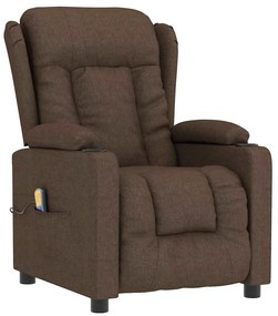 339062 vidaXL Масажен стол, кафяв, текстил