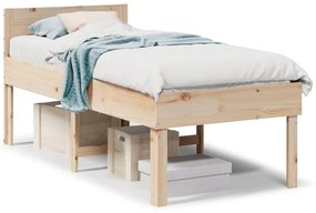 855747 vidaXL Рамка за легло без матрак, 80x200 см, бор масив