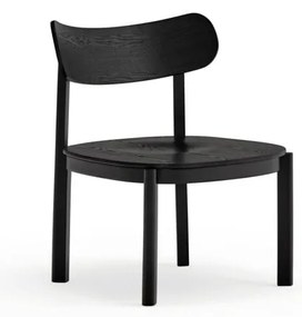 Черен трапезен стол в декор от пепел Nara - Teulat