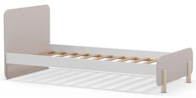 Кремаво детско легло от масивен бор 90x190 cm Nora – Marckeric