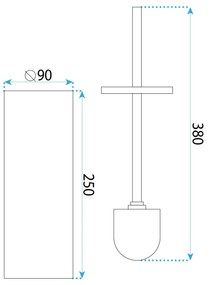 Четки за тоалетна B106 BRUSH COPPER