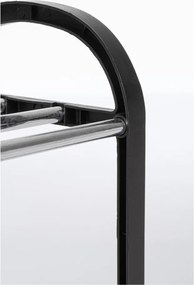 Черен пластмасов стелаж за обувки 50,5x57x19 cm Hallfrid – Yes Everyday