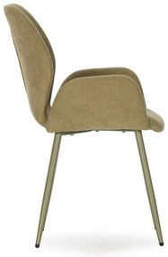 Зелени тапицирани трапезни столове в комплект 2 бр. Ansu – Marckeric