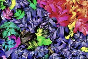 Тапет – Ретро щрихи на листа