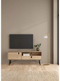 Маса за телевизор от дъбов декор в естествен цвят 150x60x40 cm Ry – Tvilum