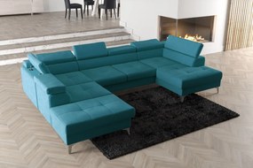 Ъглов диван Soreko Max II-Petrol-Left
